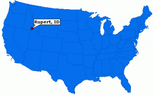 Rupert Idaho Map